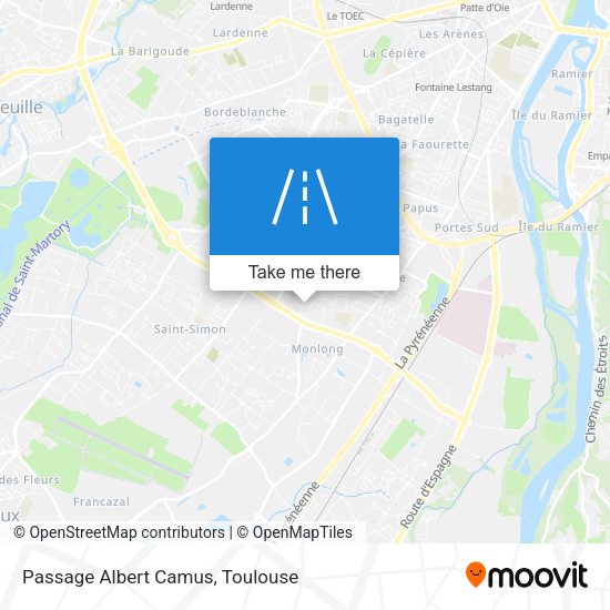 Passage Albert Camus map