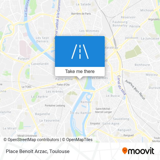 Place Benoît Arzac map
