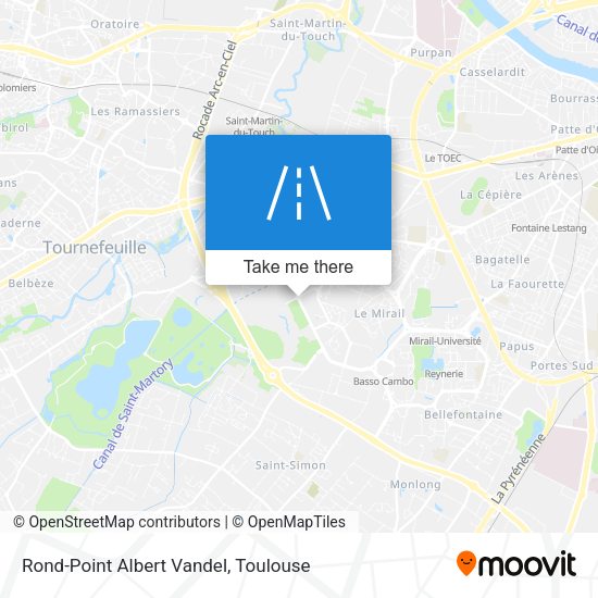 Rond-Point Albert Vandel map