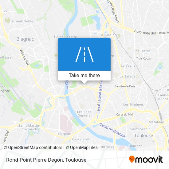 Rond-Point Pierre Degon map