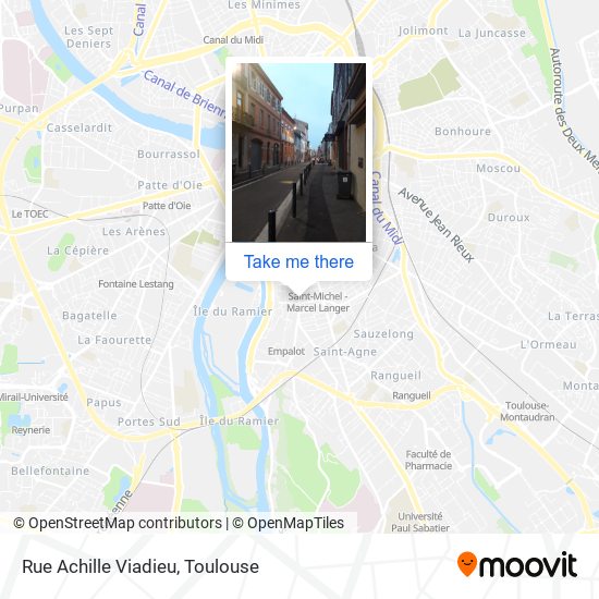 Rue Achille Viadieu map