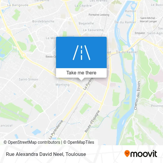 Rue Alexandra David Neel map