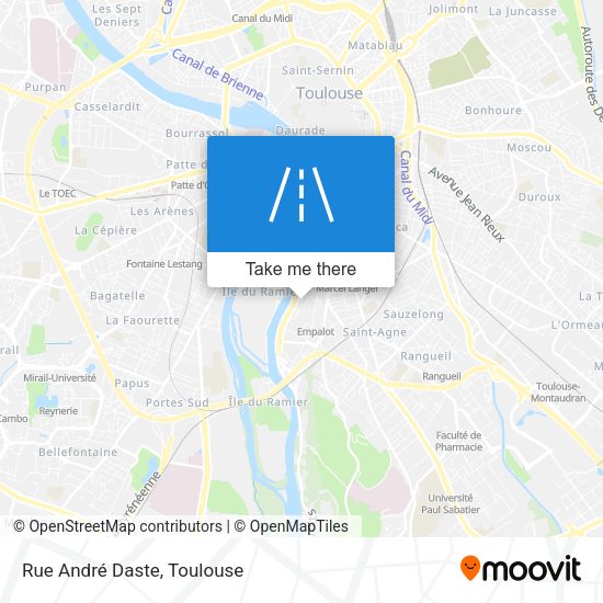 Rue André Daste map