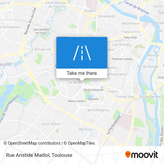 Rue Aristide Maillol map