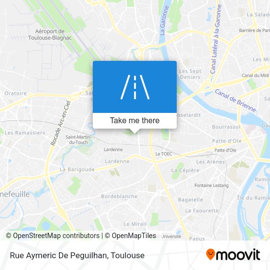 Rue Aymeric De Peguilhan map