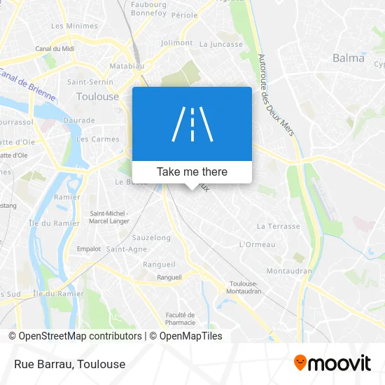 Rue Barrau map