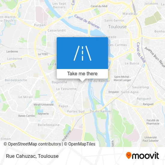 Rue Cahuzac map