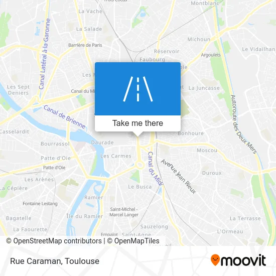 Rue Caraman map