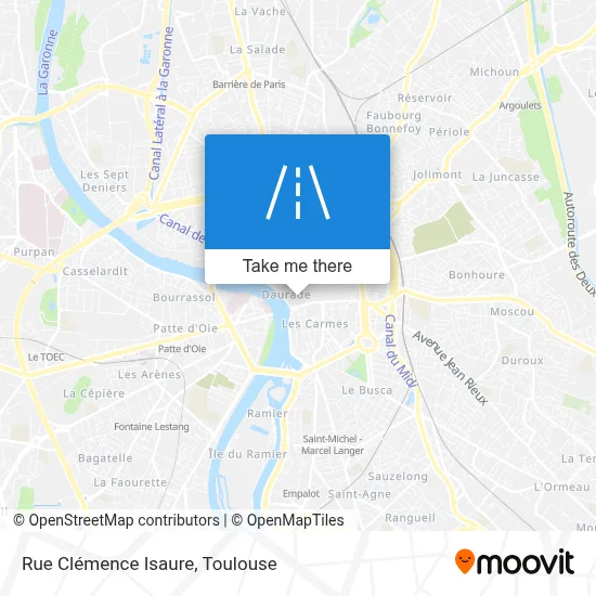 Rue Clémence Isaure map