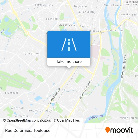 Rue Colomies map