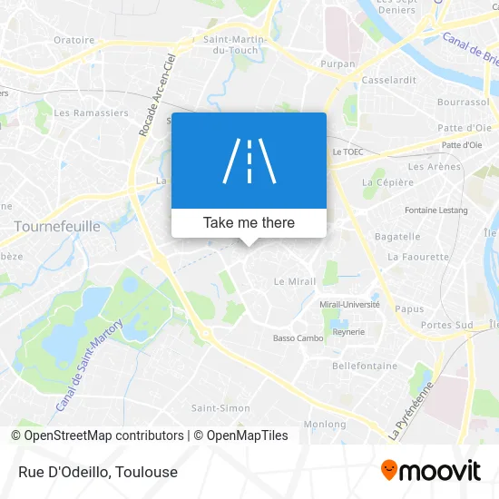 Rue D'Odeillo map