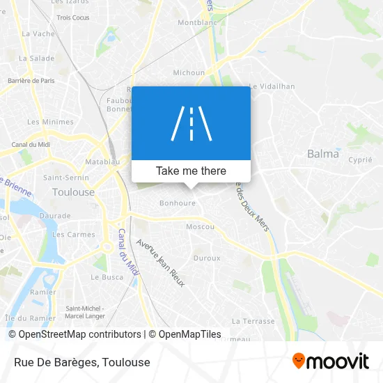 Rue De Barèges map