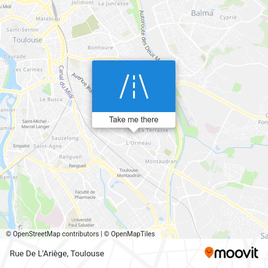 Rue De L'Ariège map