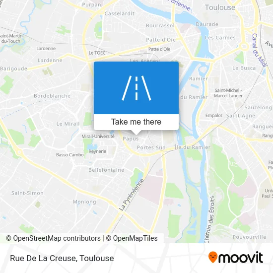 Rue De La Creuse map