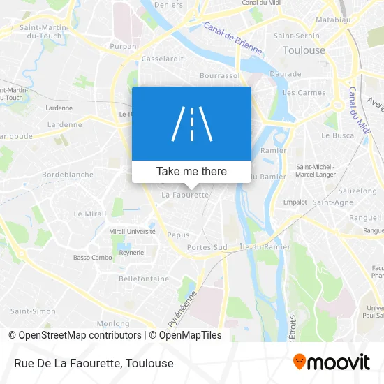 Rue De La Faourette map