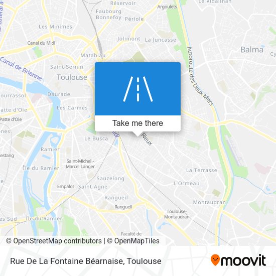Rue De La Fontaine Béarnaise map