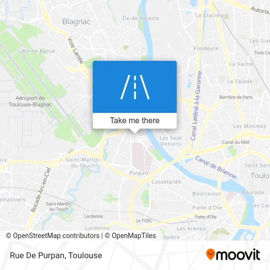 Rue De Purpan map