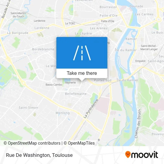 Rue De Washington map