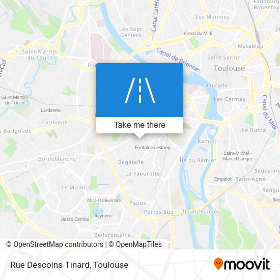 Rue Descoins-Tinard map