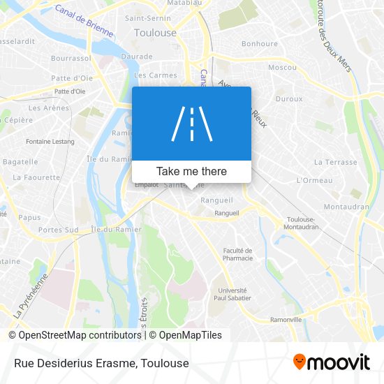 Rue Desiderius Erasme map