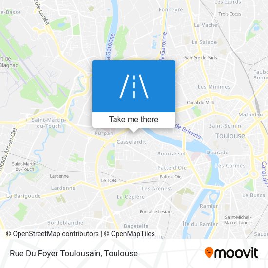 Rue Du Foyer Toulousain map