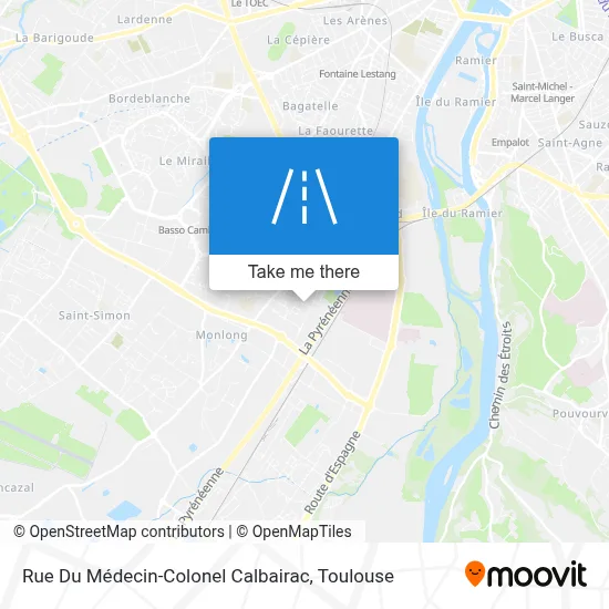 Rue Du Médecin-Colonel Calbairac map