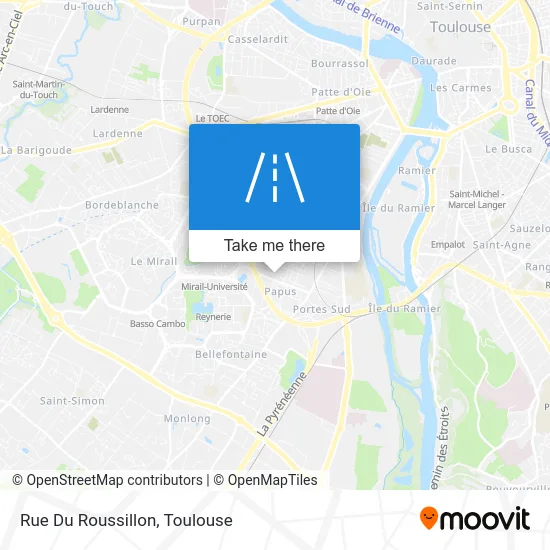 Rue Du Roussillon map