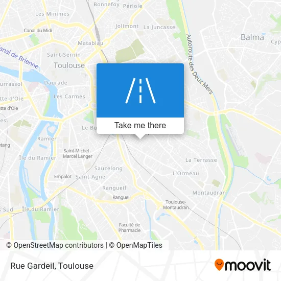 Rue Gardeil map