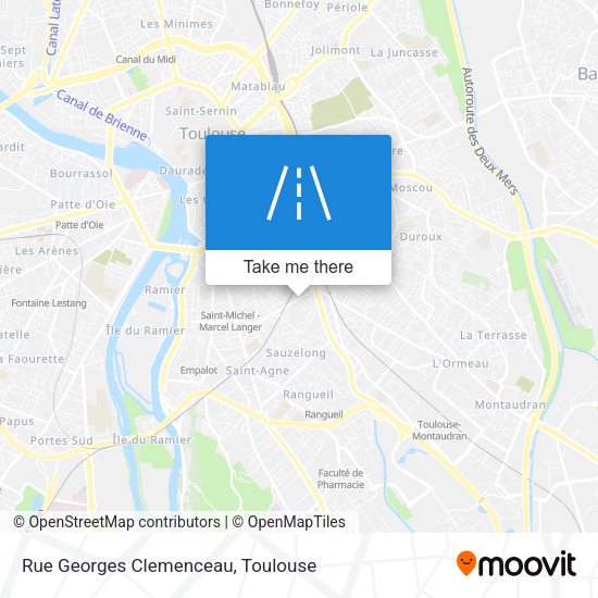 Rue Georges Clemenceau map