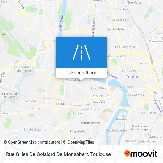 Rue Gilles De Goislard De Monsabert map