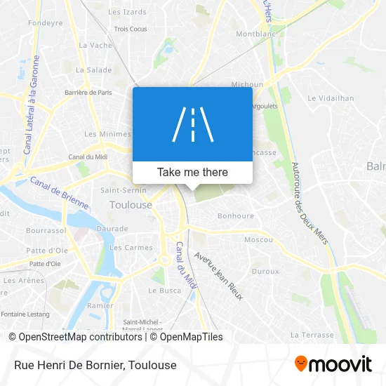 Rue Henri De Bornier map