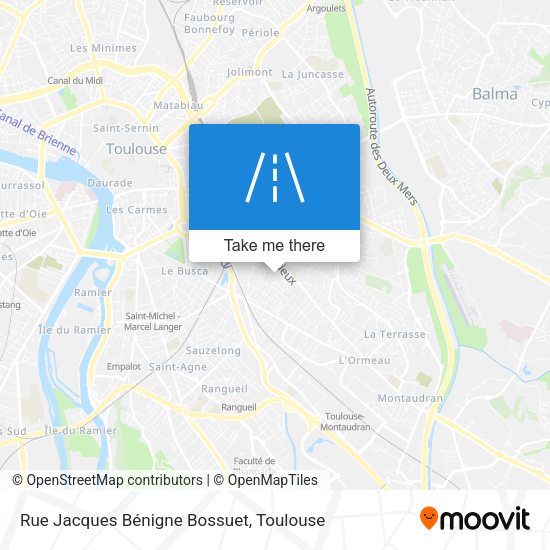 Rue Jacques Bénigne Bossuet map