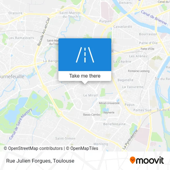 Rue Julien Forgues map