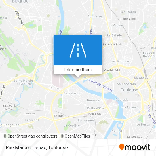 Rue Marcou Debax map