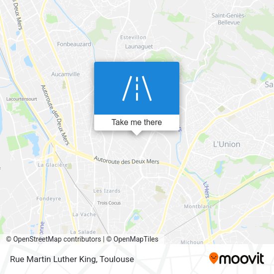Rue Martin Luther King map