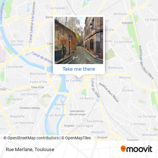 Rue Merlane map