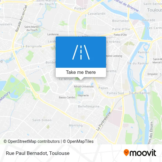 Rue Paul Bernadot map