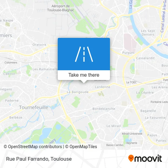 Rue Paul Farrando map