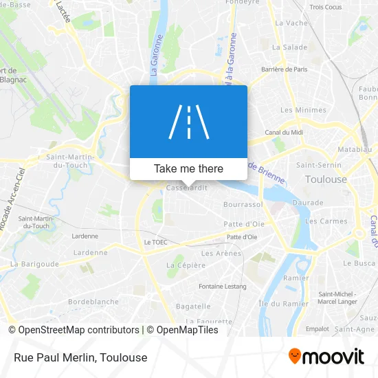 Rue Paul Merlin map