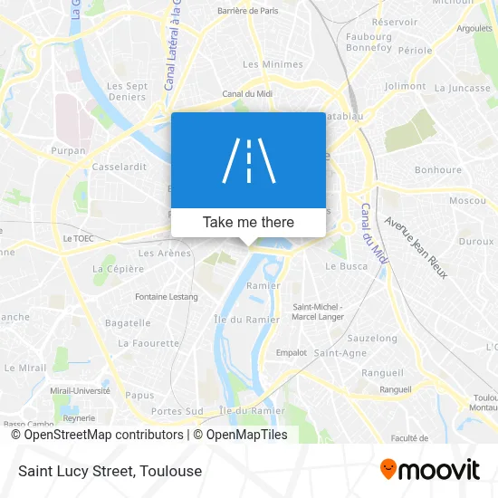 Rue Sainte-Lucie map