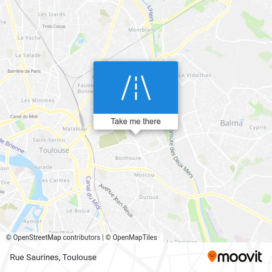 Rue Saurines map