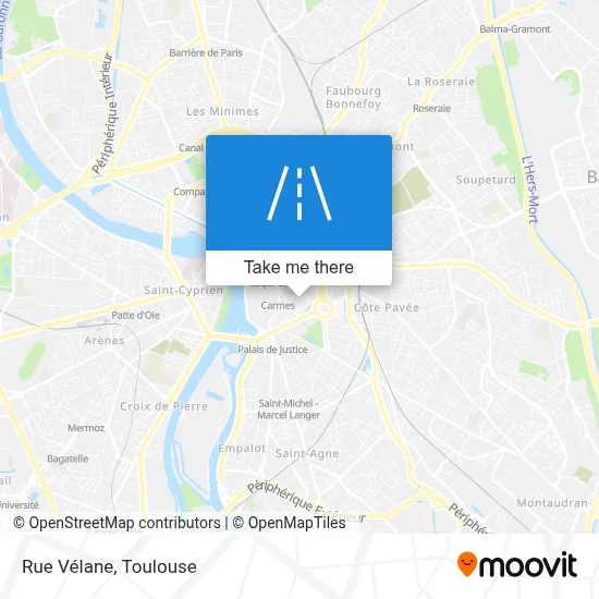 Rue Vélane map