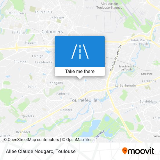 Allée Claude Nougaro map