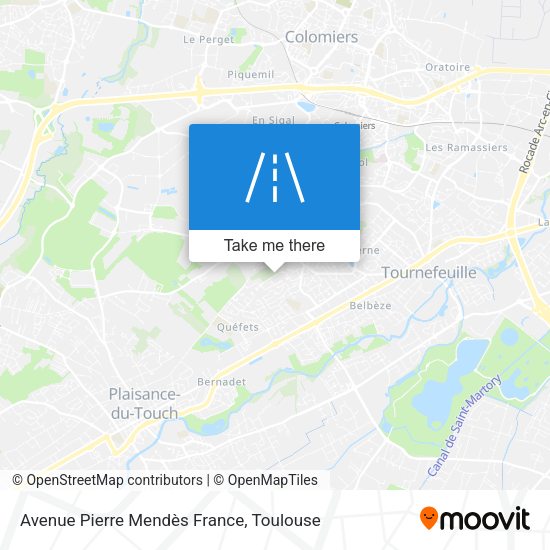 Avenue Pierre Mendès France map