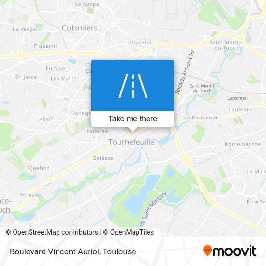 Boulevard Vincent Auriol map