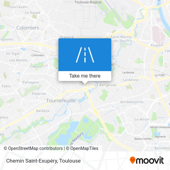 Chemin Saint-Exupéry map