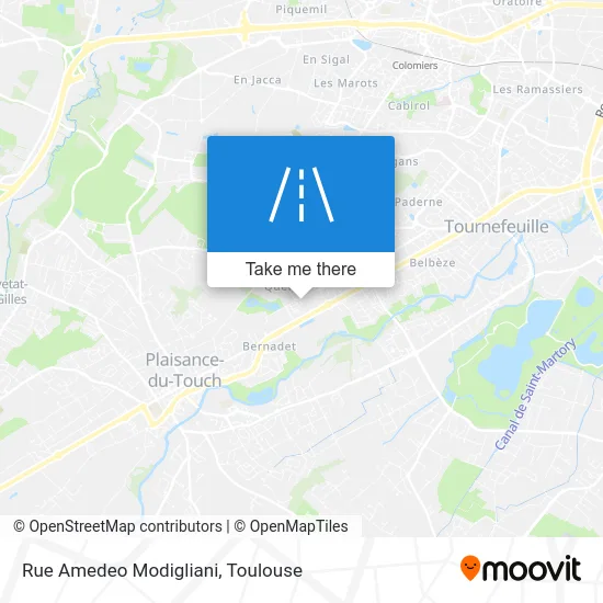 Rue Amedeo Modigliani map