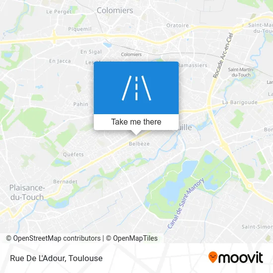 Rue De L'Adour map