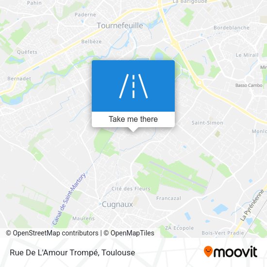 Rue De L'Amour Trompé map