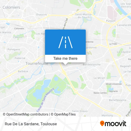 Rue De La Sardane map